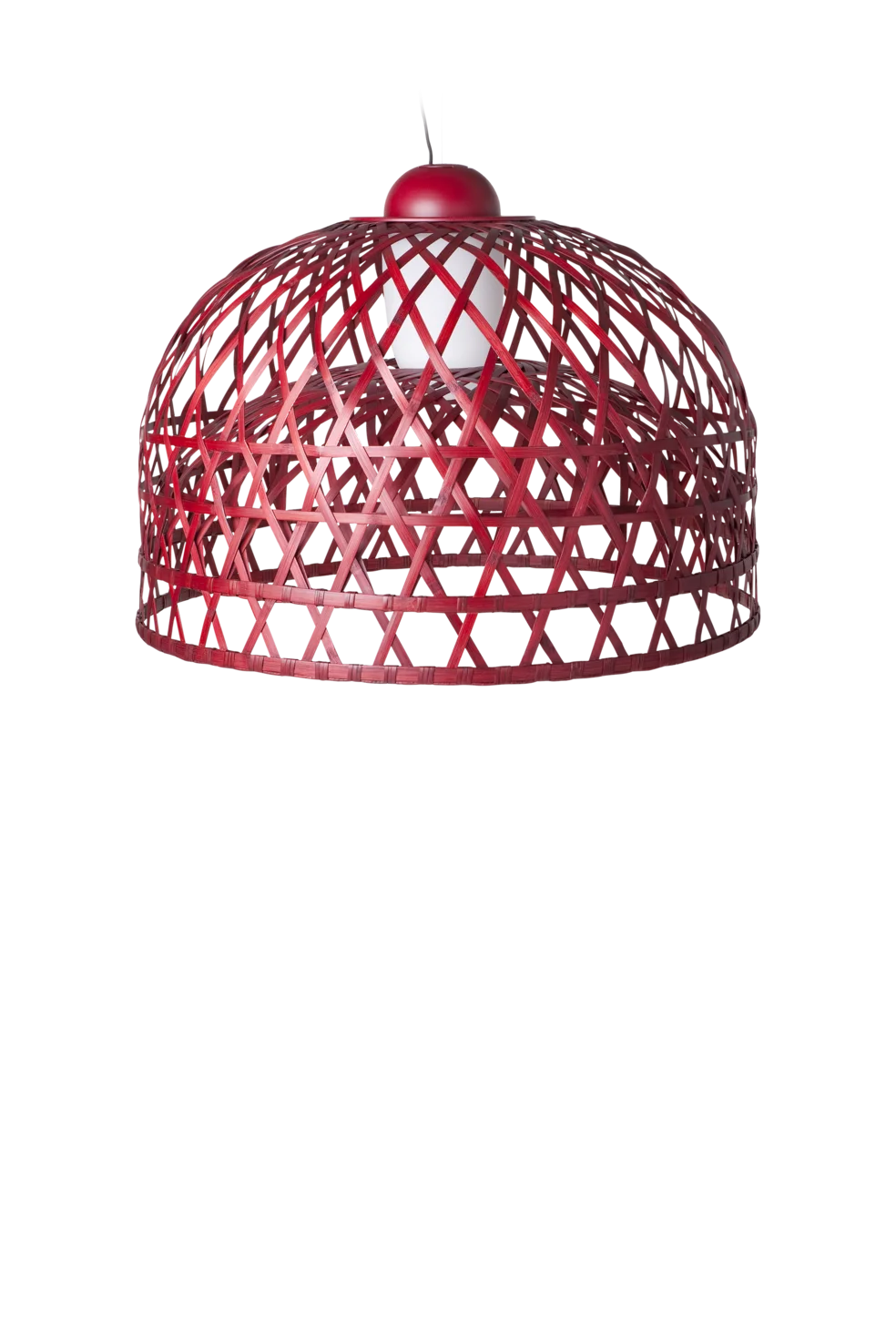 Emperor suspension light medium red front view